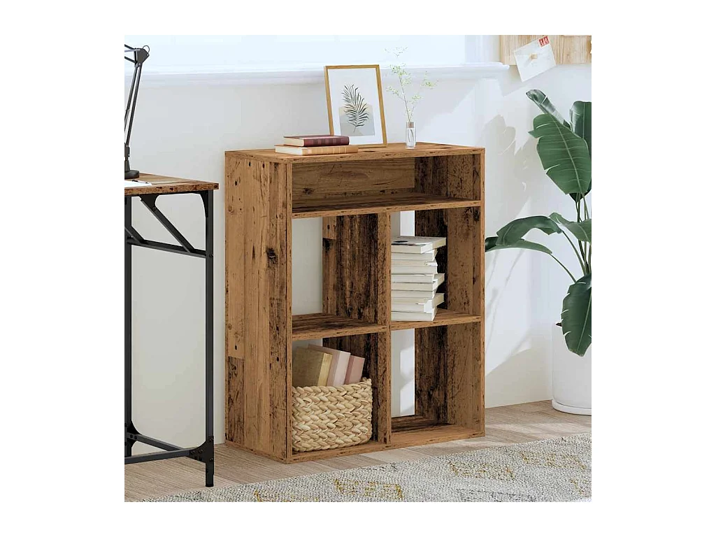 Altes Holz Bücherregal 66x31x80 cm Holzwerkstoff