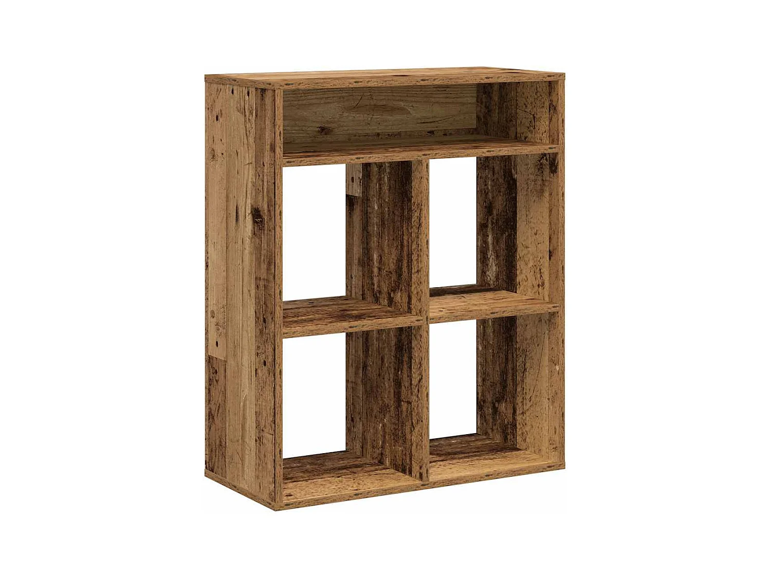 Bibliothèque vieux bois 66x31x80 cm bois d'ingénierie