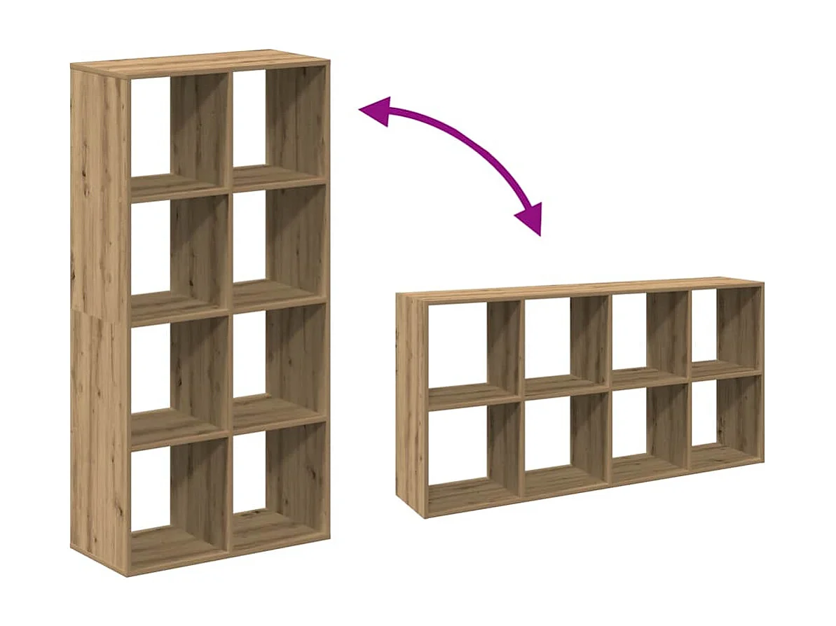 Étagère séparatrice de pièce chêne artisanal 69,5x29x137,5 cm