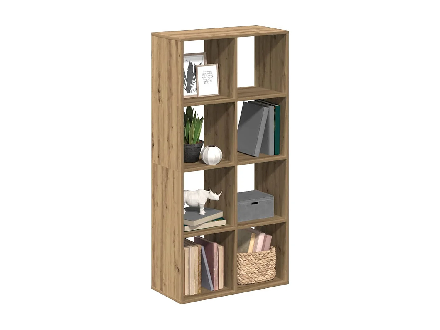 Étagère séparatrice de pièce chêne artisanal 69,5x29x137,5 cm