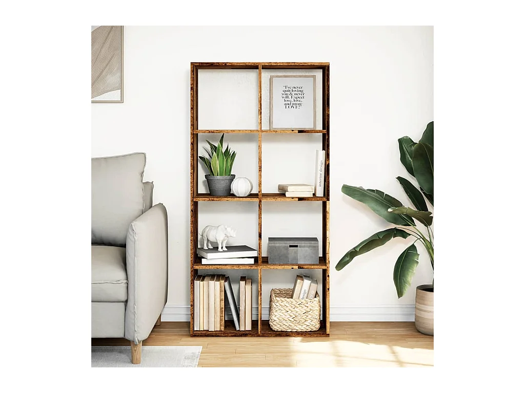 Mensola divisoria in legno vecchio 69,5x29x137,5 cm