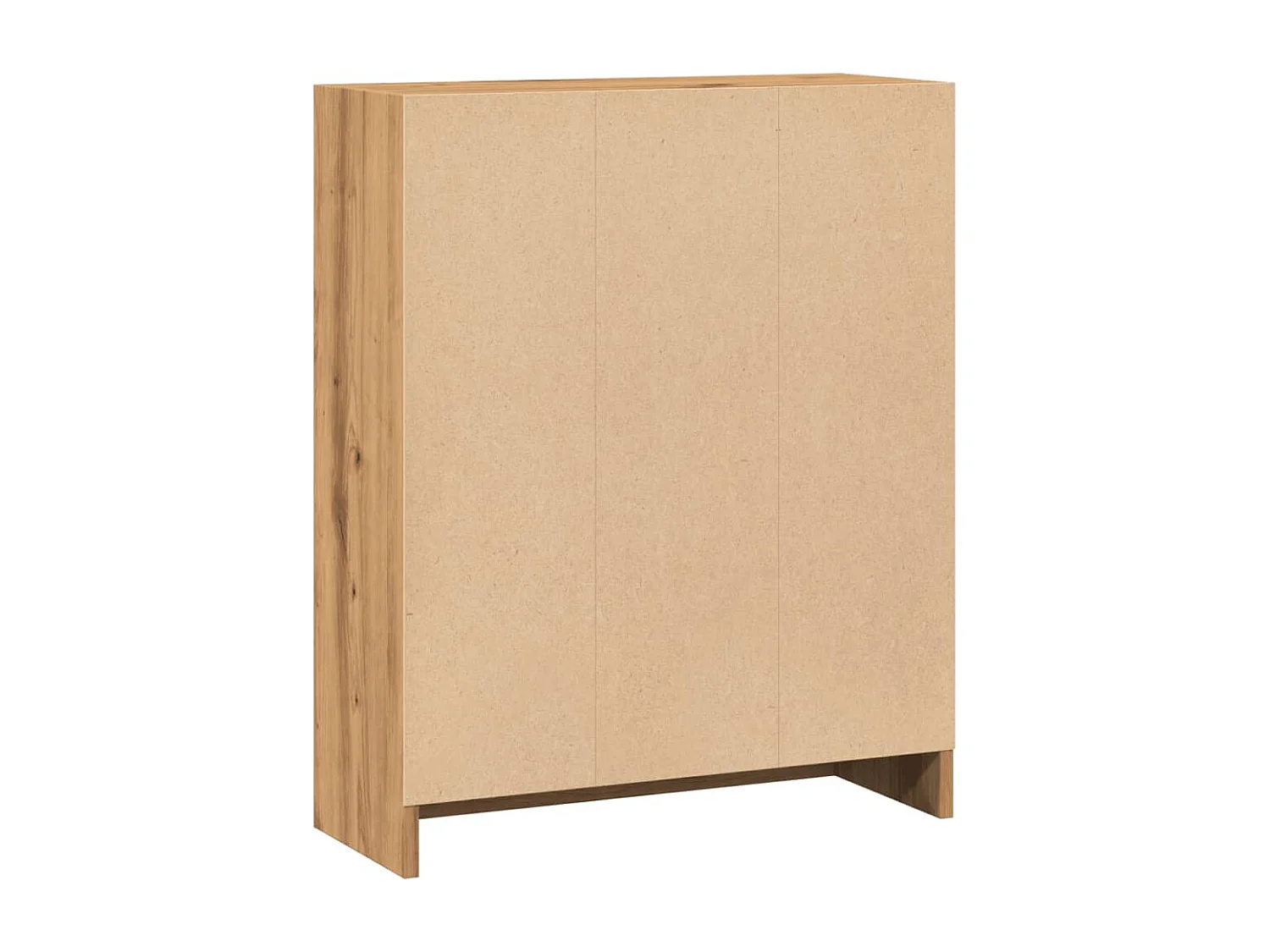 Bibliothèque chêne artisanal 60x24x76 cm bois d'ingénierie