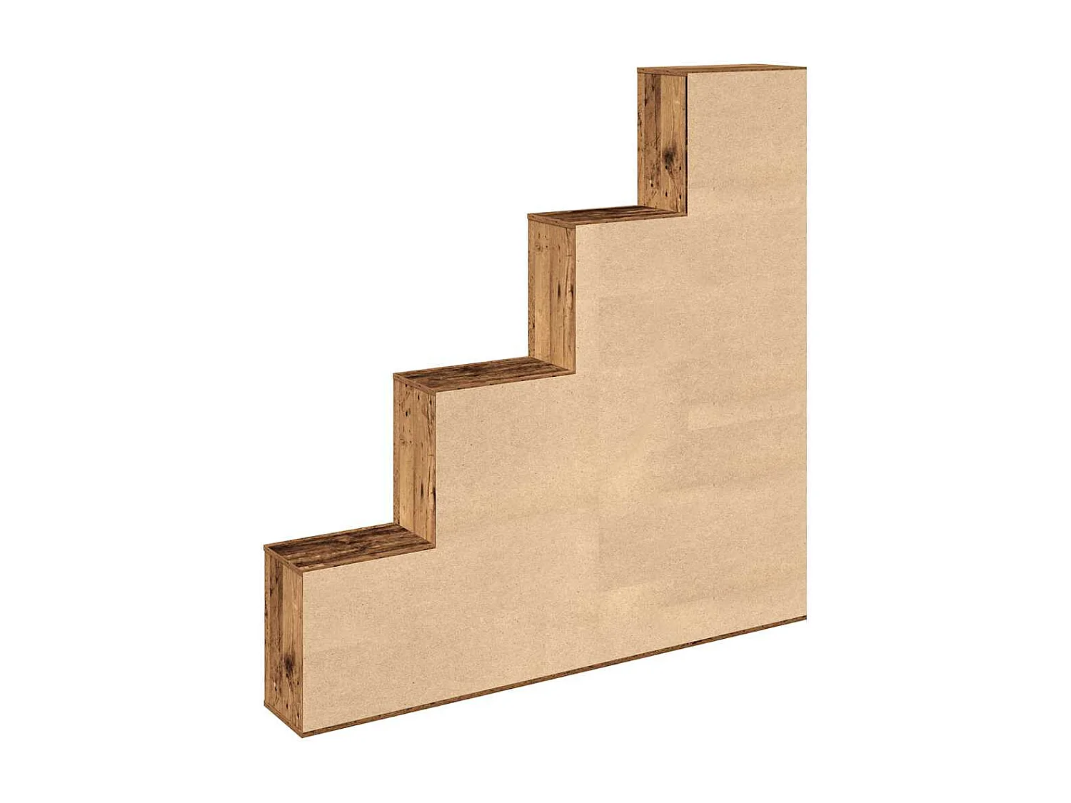 Bibliothèque vieux bois 157x24x160 cm bois d'ingénierie