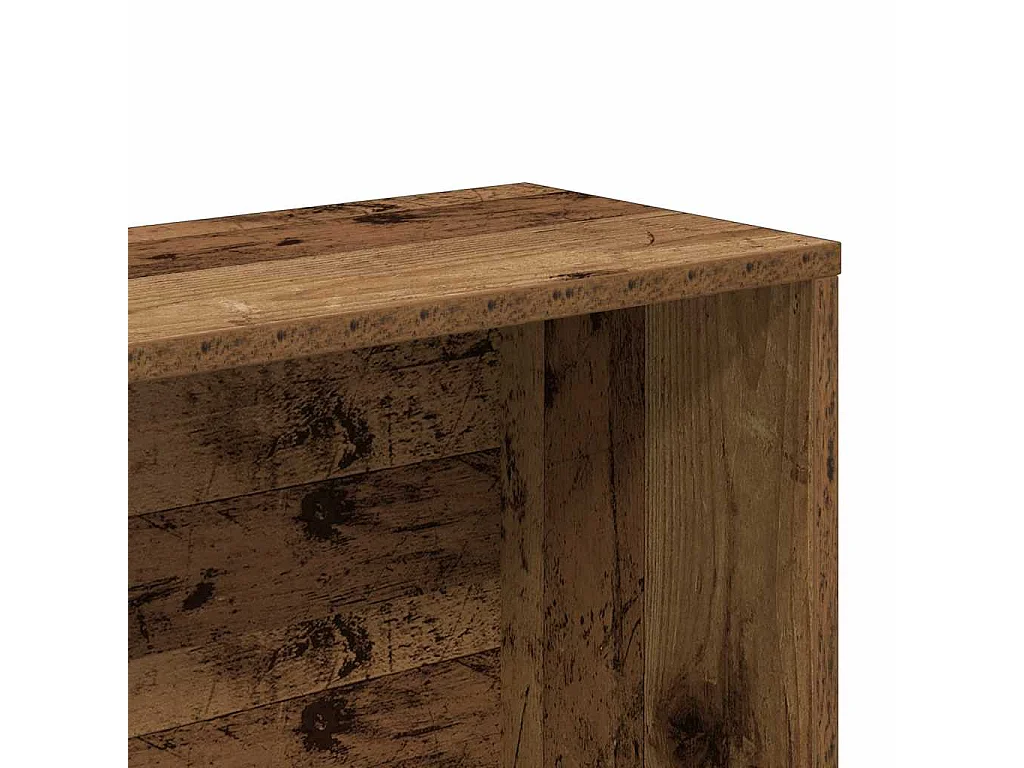 Bibliothèque vieux bois 157x24x160 cm bois d'ingénierie