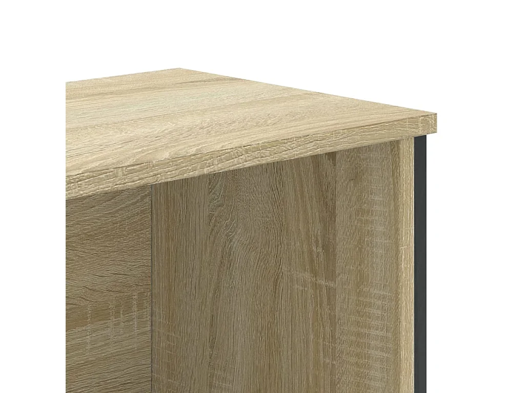 Sonoma eiken boekenkast 80x31x169 cm bewerkt hout