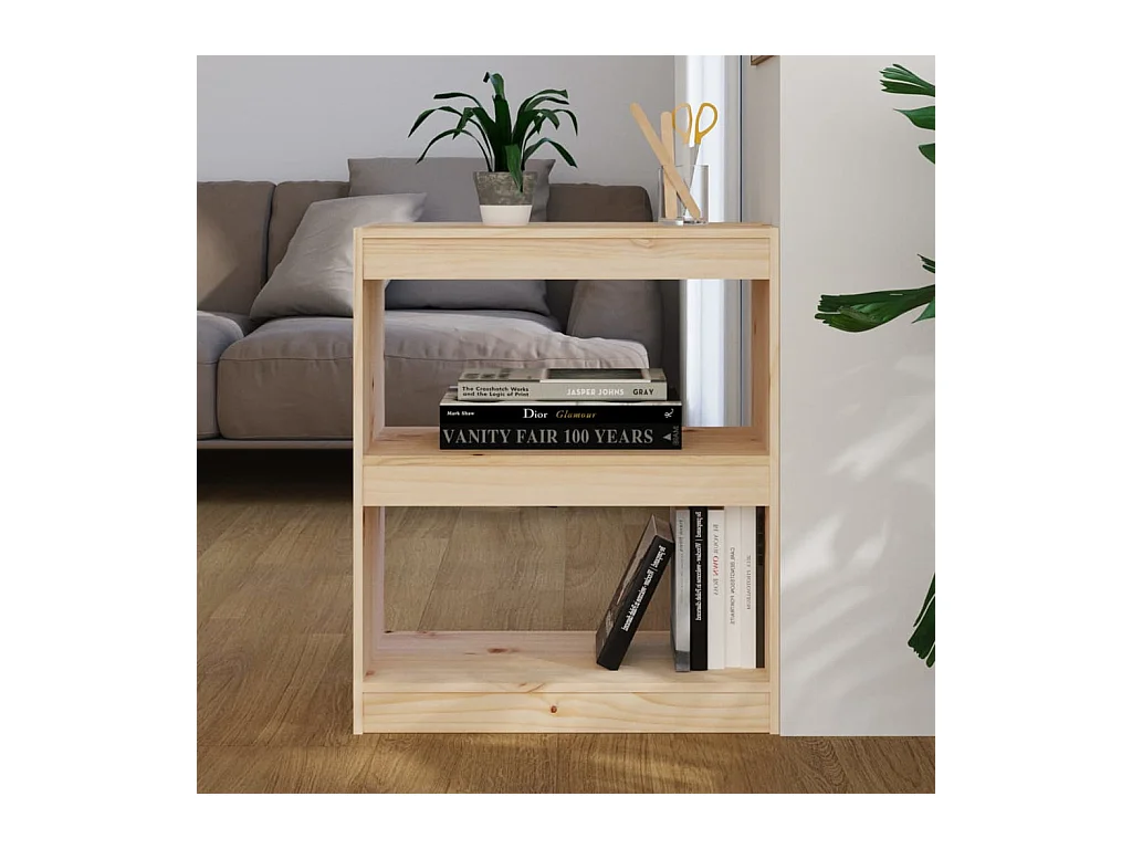 Bücherregal/Raumteiler 60x30x71,5 cm Kiefernholz