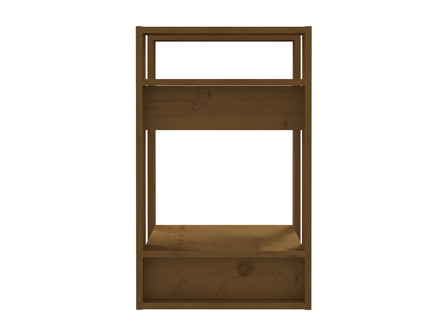 Boekenkast/kamerverdeler honingbruin 41x35x57 cm grenen