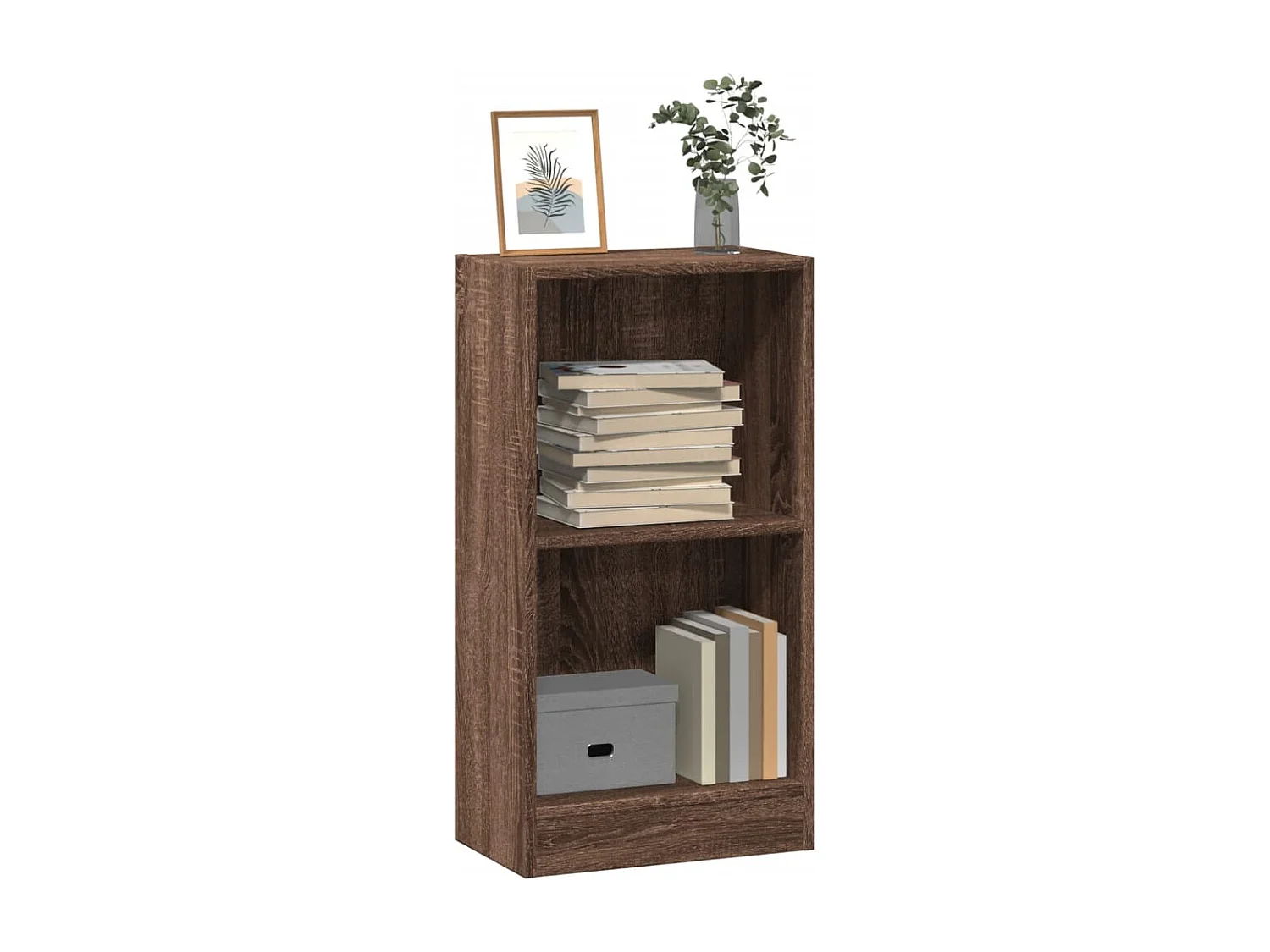 Libreria in rovere marrone 40x24x76 cm in legno ingegnerizzato