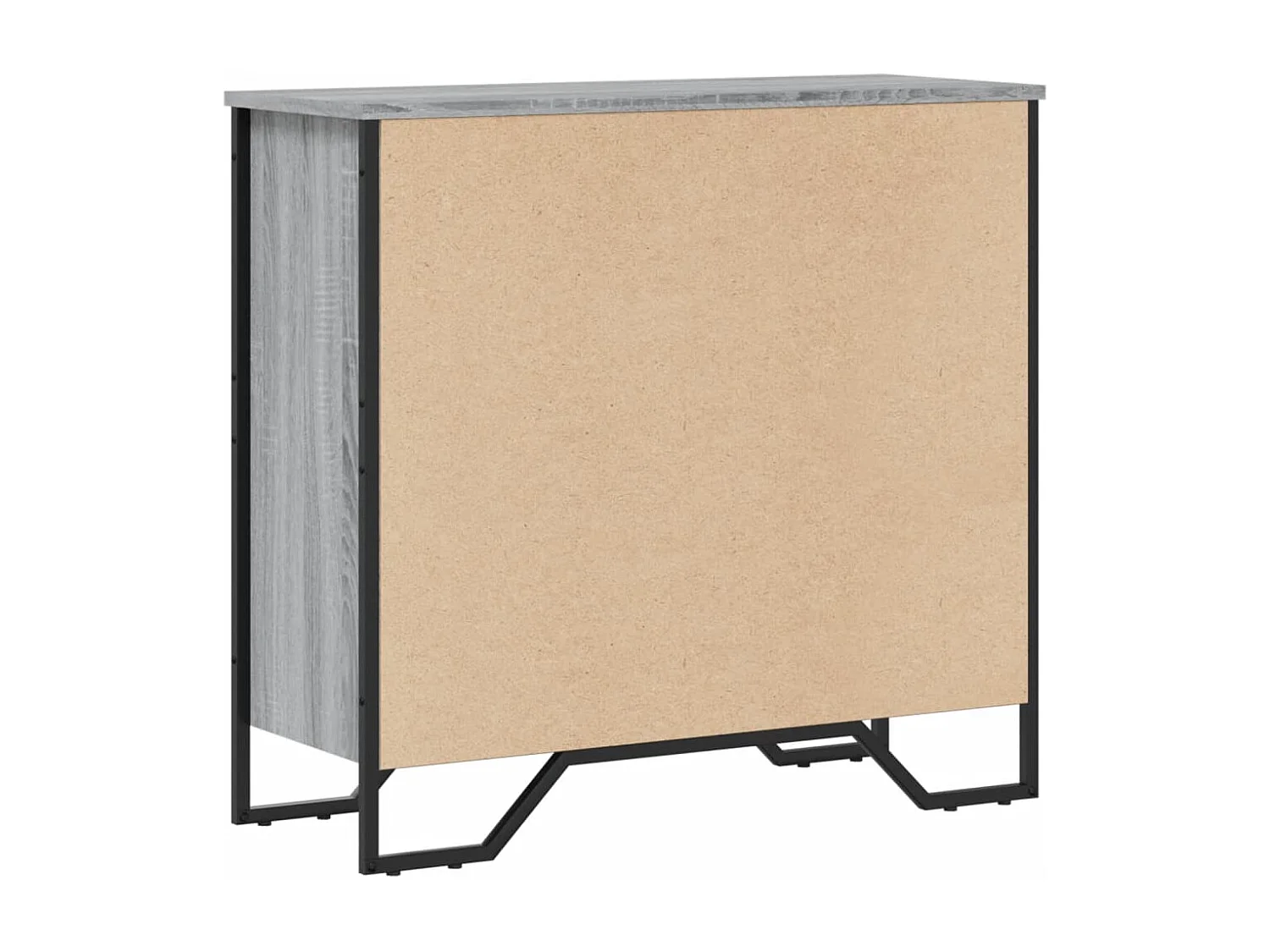 Sonoma grijze boekenkast 80x31x74,5 cm bewerkt hout