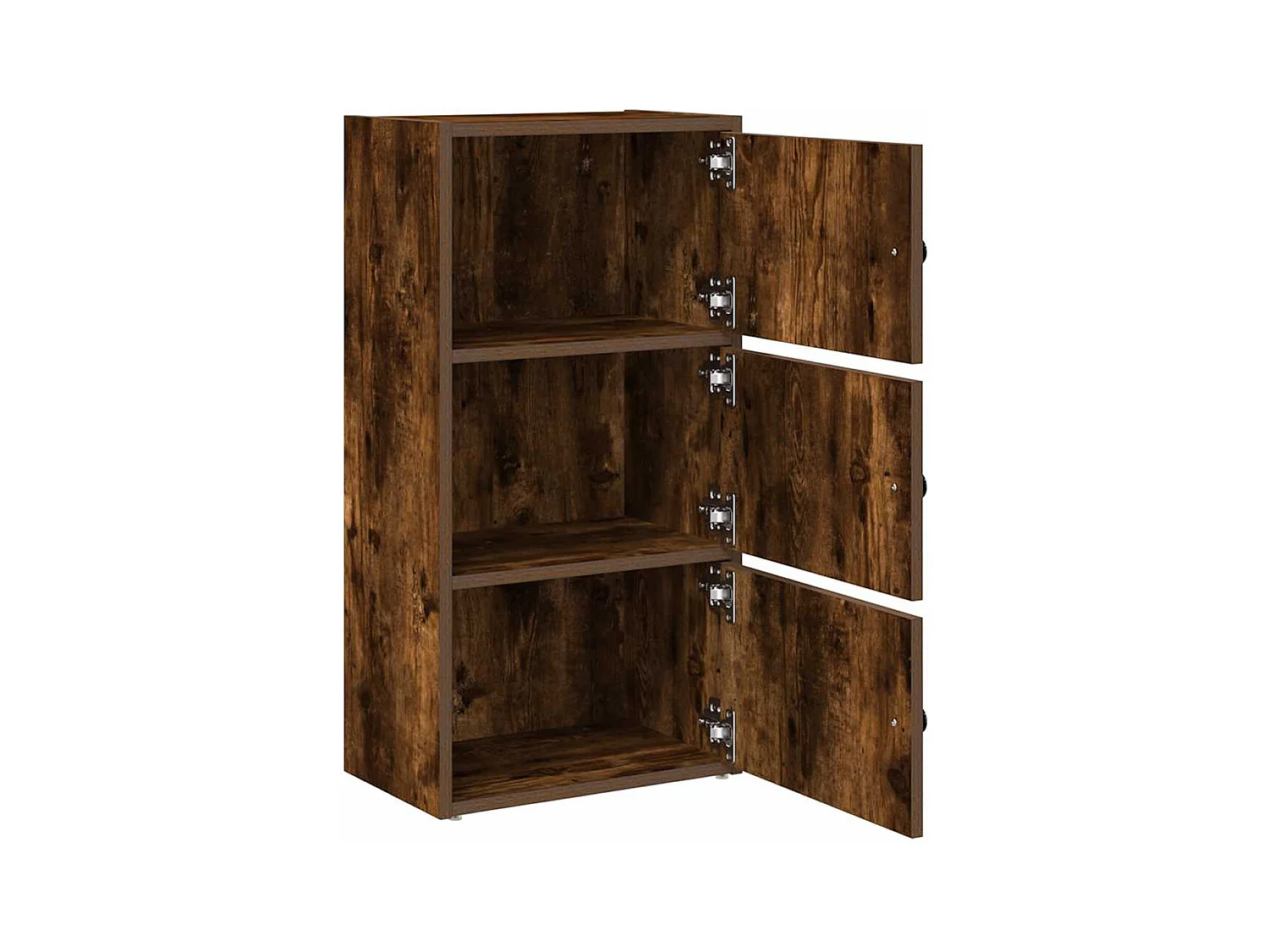 Bibliothèque chêne fumé 40x24x77 cm bois d'ingénierie