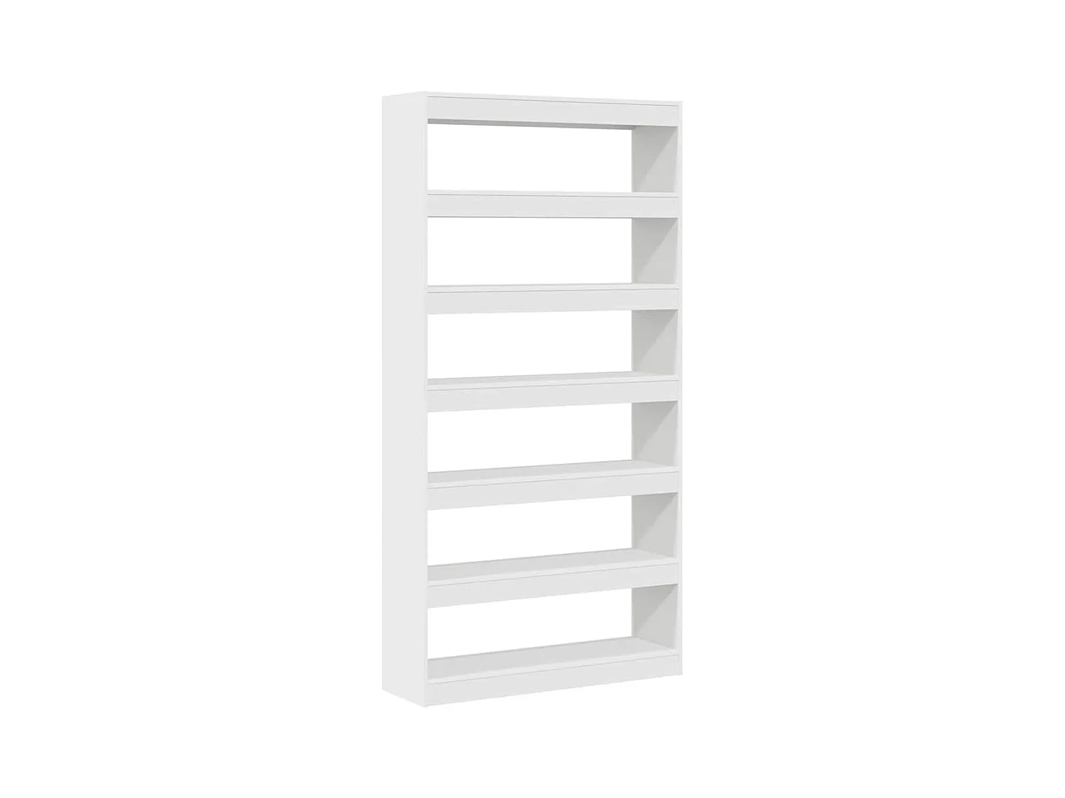 Bibliothèque blanche Bois d'ingénierie 100 x 30 x 198 cm Étagère