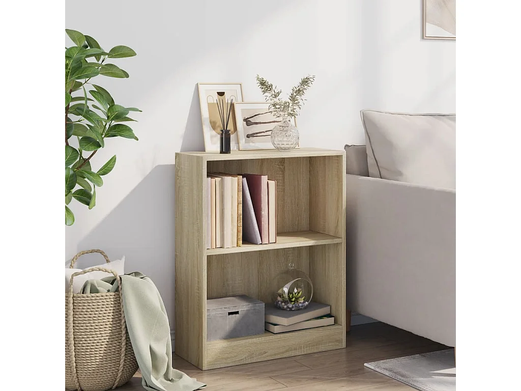 Libreria in rovere Sonoma 60x24x76 cm in legno ingegnerizzato