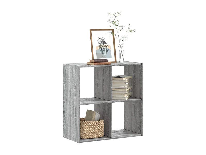 Libreria grigia Sonoma 68,5x32x68,5 cm in legno ingegnerizzato
