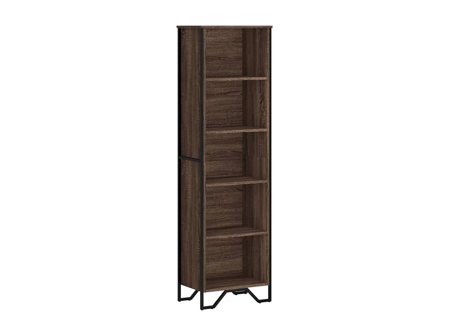 Libreria in rovere marrone 50x31x169 cm in legno ingegnerizzato