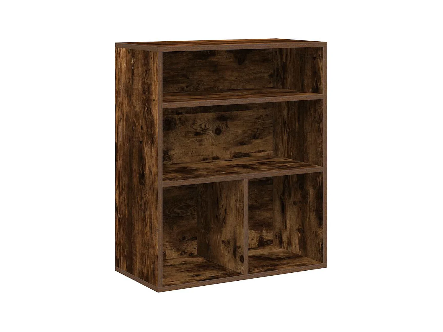 Boekenkast van gerookt eikenhout 60x30x71,5 cm bewerkt hout
