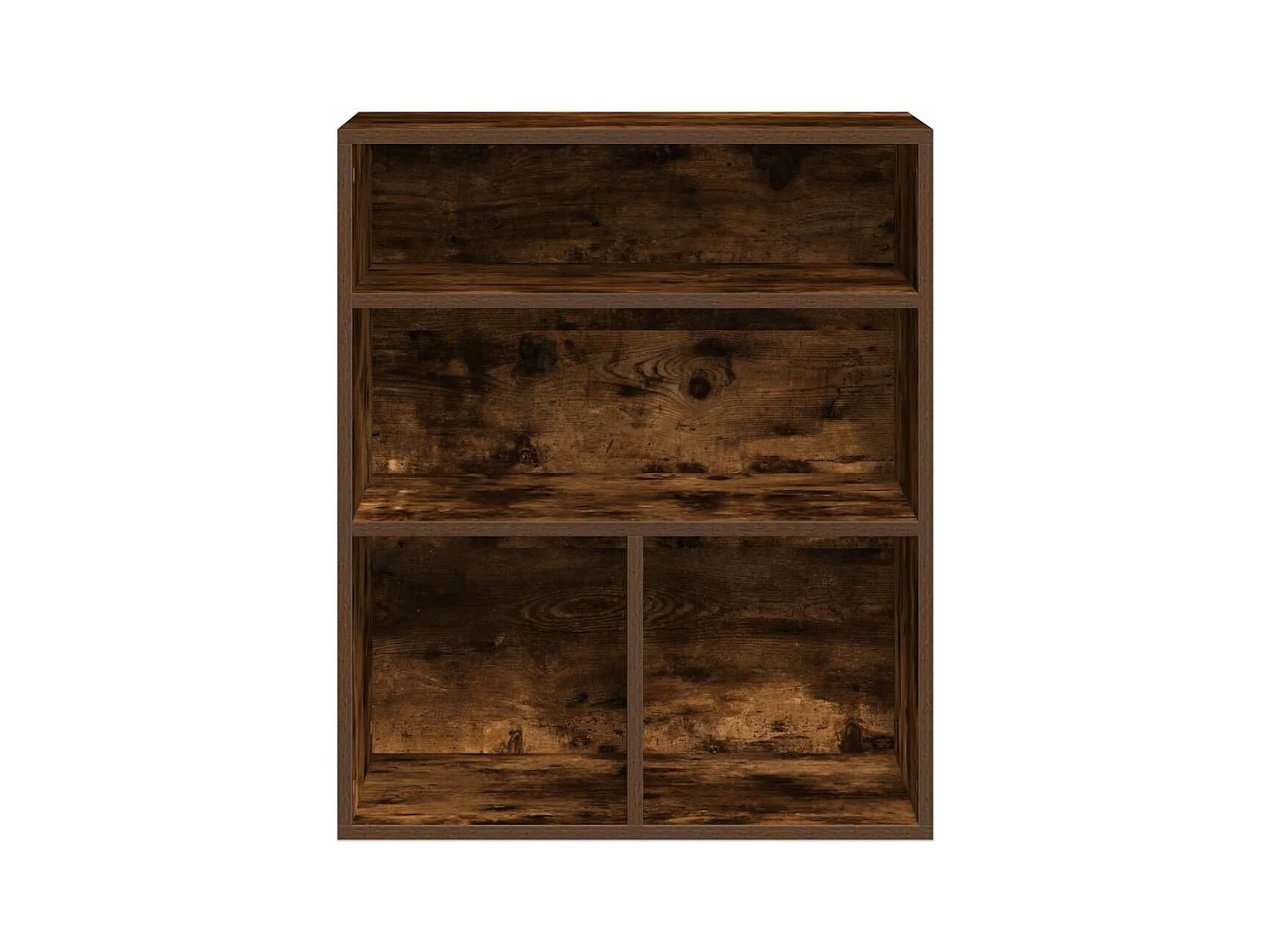 Boekenkast van gerookt eikenhout 60x30x71,5 cm bewerkt hout