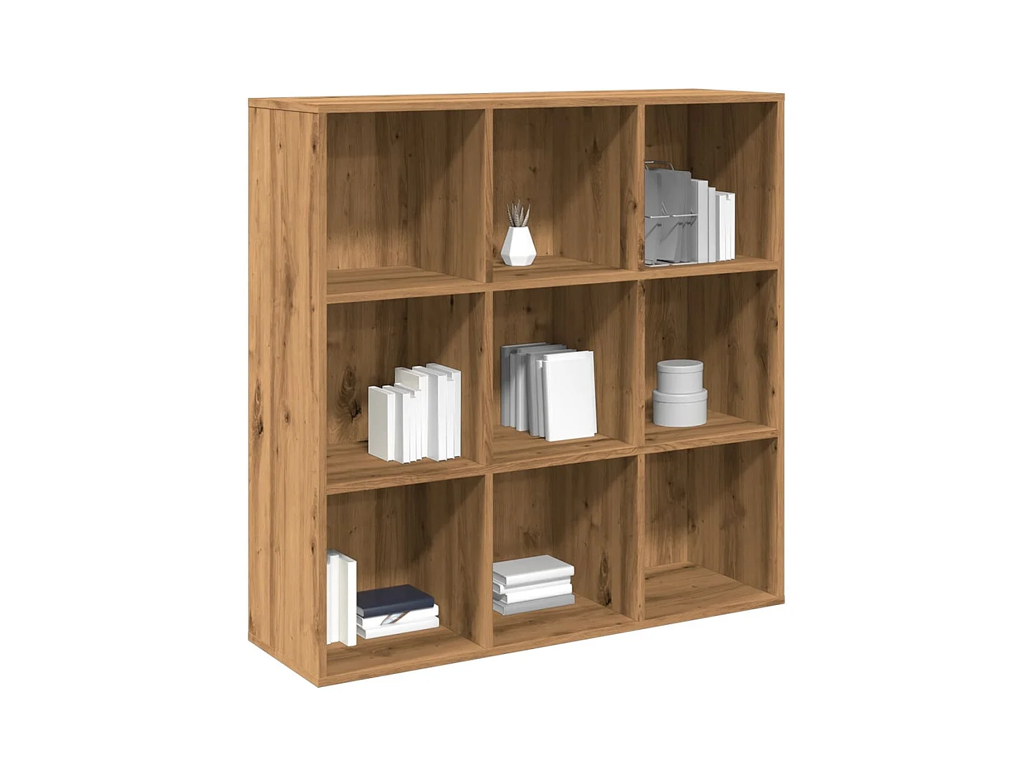 Armoire à livres chêne artisanal 98x29x97,5 cm