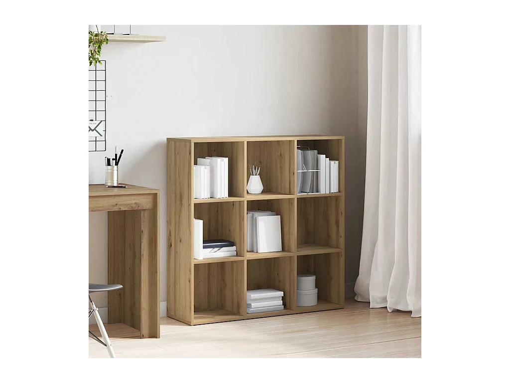 Armoire à livres chêne artisanal 98x29x97,5 cm