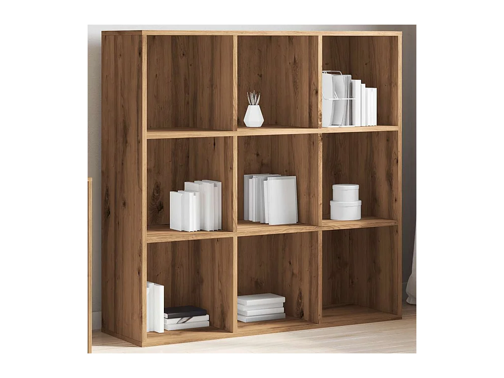 Armoire à livres chêne artisanal 98x29x97,5 cm