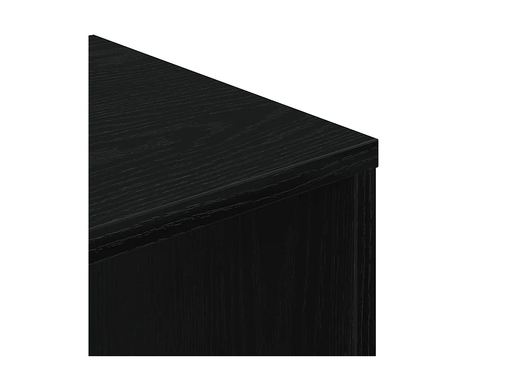 Zwarte boekenkast 34x31x112 cm bewerkt hout