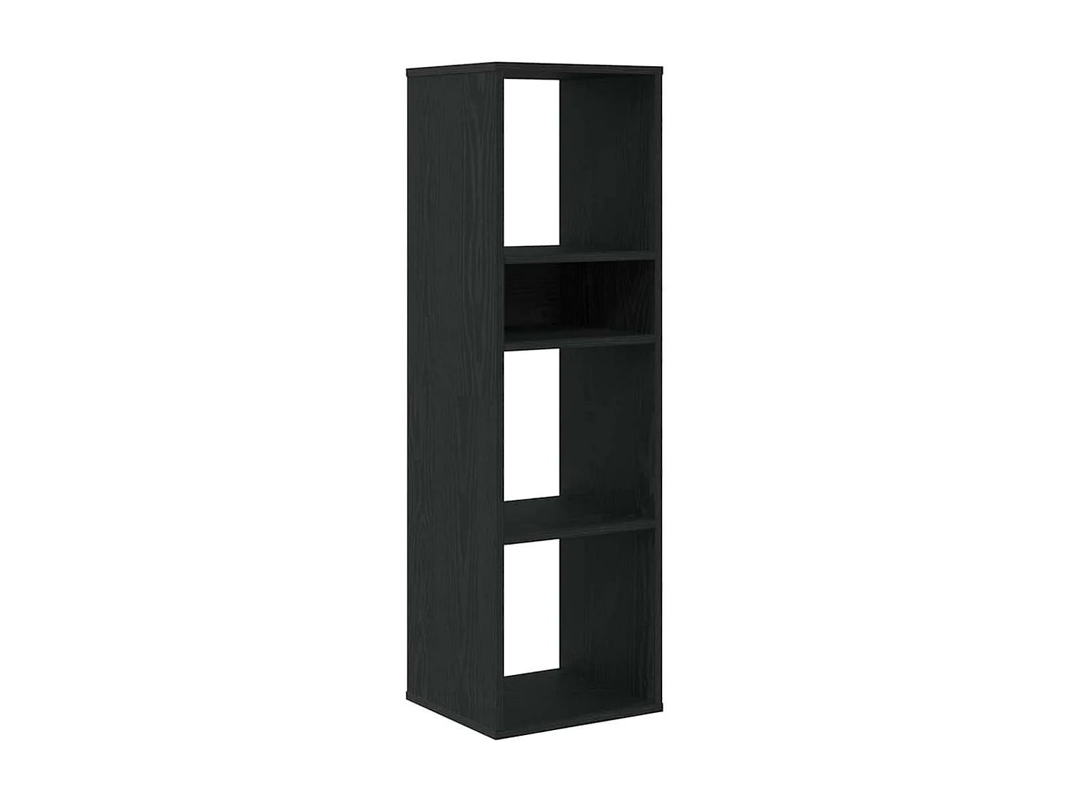Libreria nera 34x31x112 cm in legno ingegnerizzato
