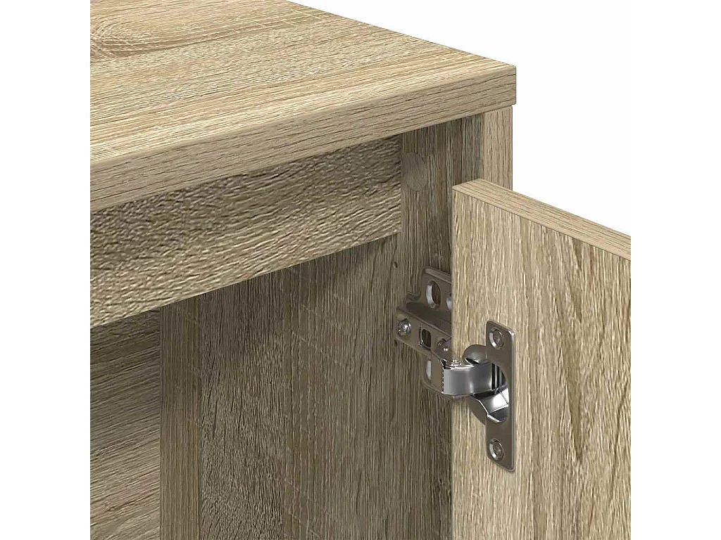 Sonoma eiken boekenkast 89x24x101,5 cm bewerkt hout