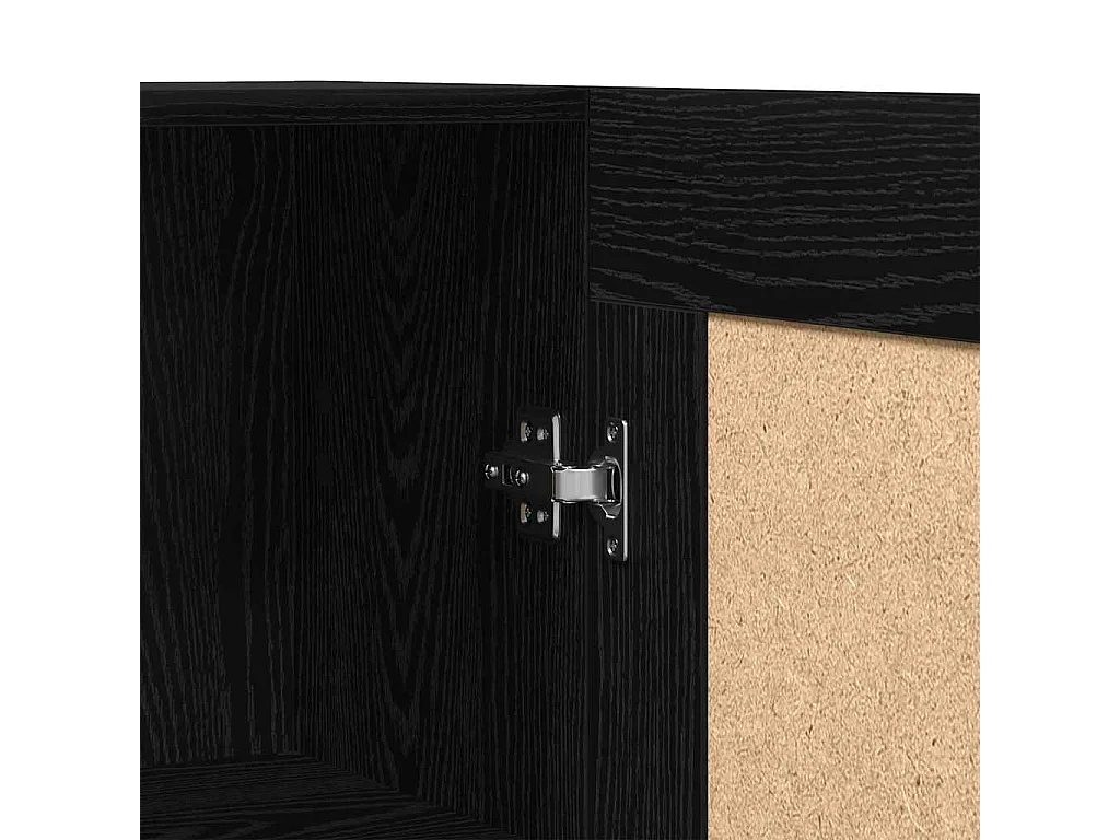 Bibliothèque Chêne noir 82.5 x 30.5 x 185 cm Bois d'ingénierie