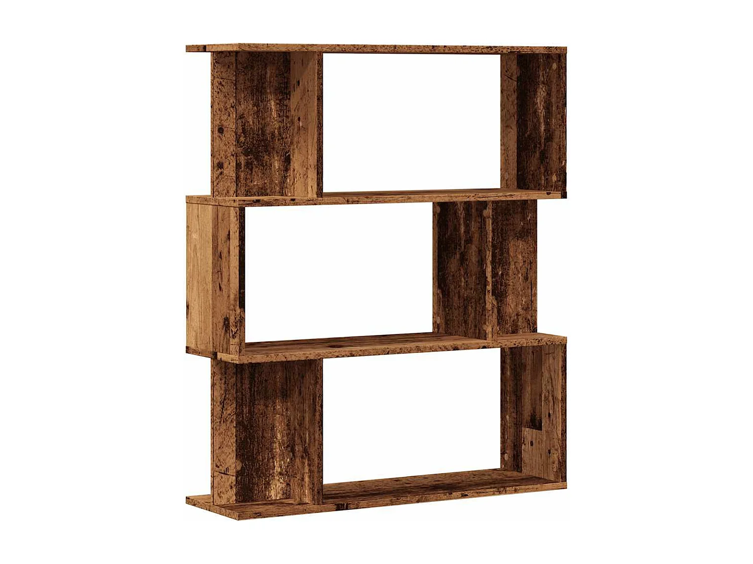 Bibliothèque vieux bois 80x24x96 cm bois d'ingénierie