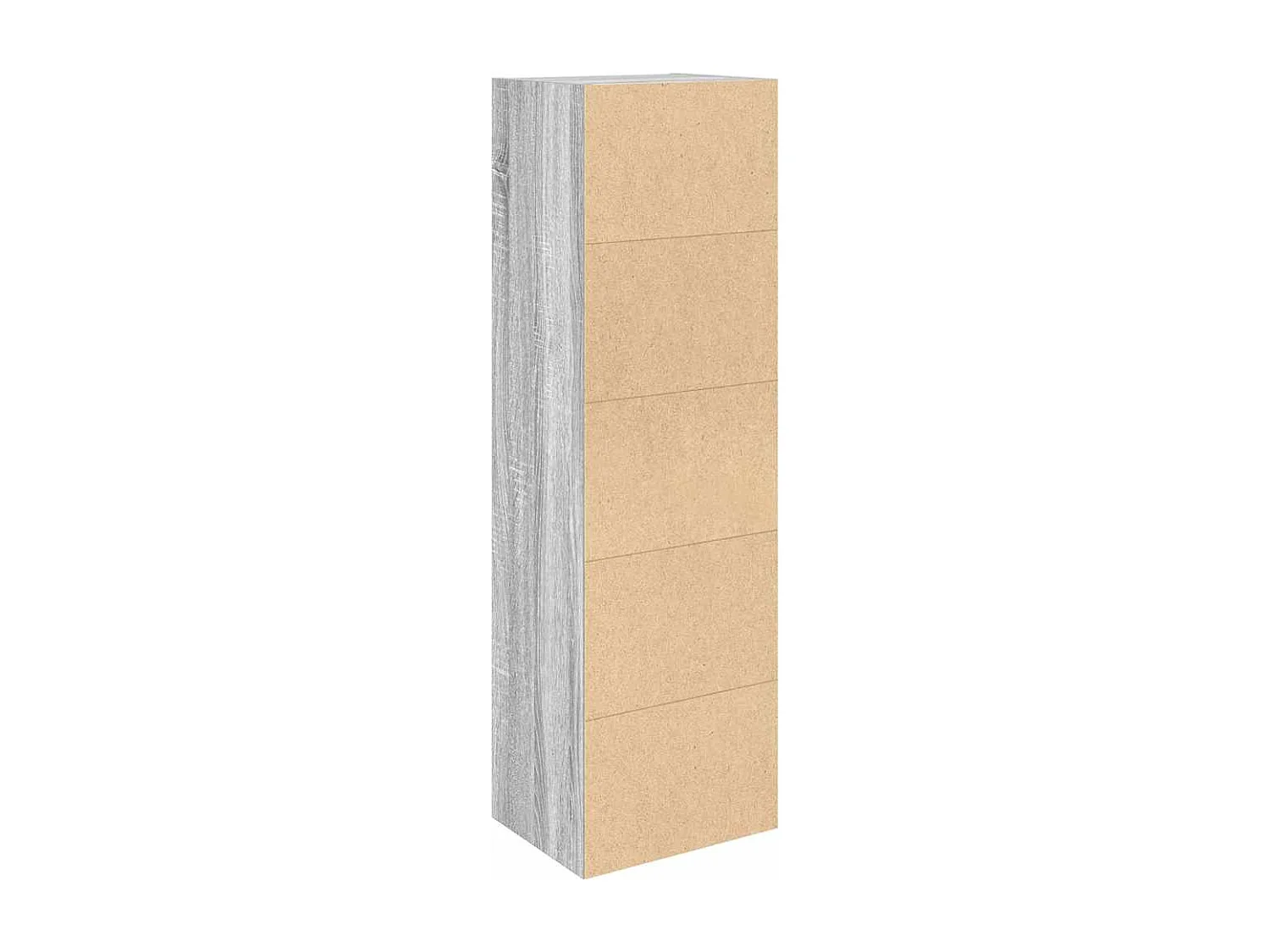 Bibliothèque sonoma gris 31x24x102 cm bois d'ingénierie