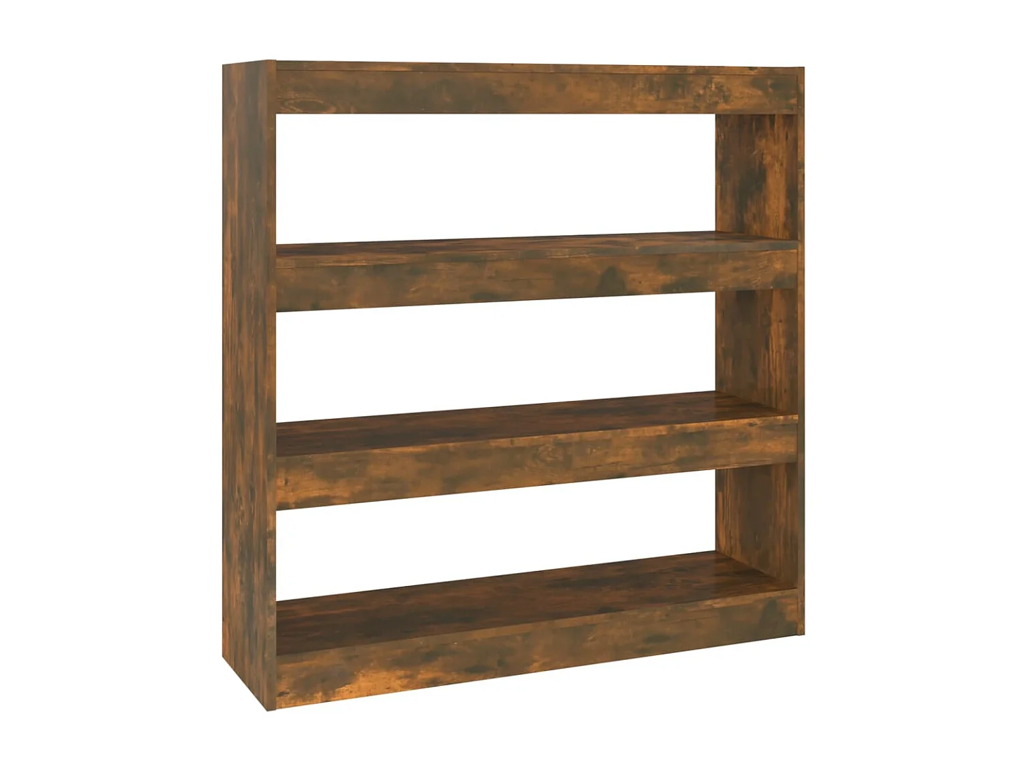 Librería/Separador de ambientes roble ahumado 100x30x103 cm