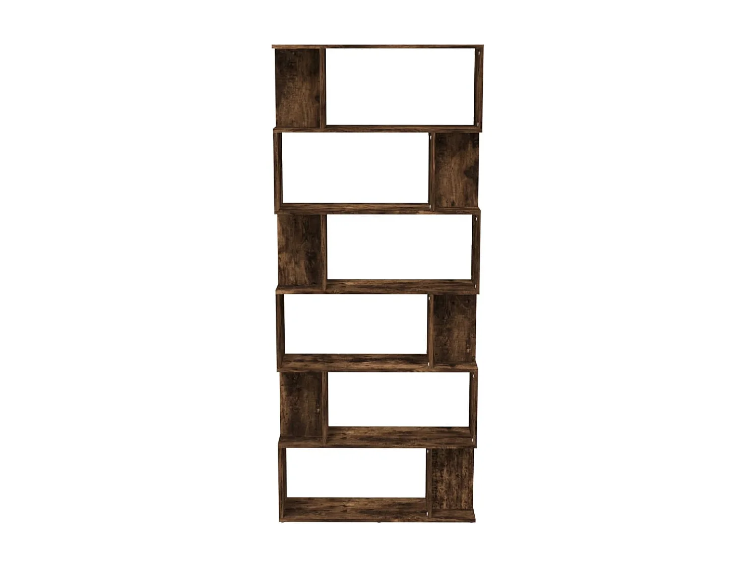 Bibliothèque/Cloison Chêne fumé 80x24x192 cm Bois d'ingénierie