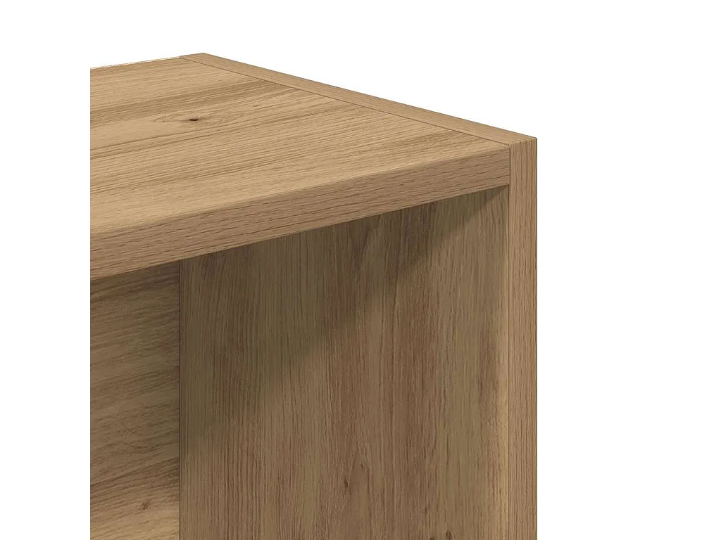 Bibliothèque chêne artisanal 31x24x102 cm bois d'ingénierie