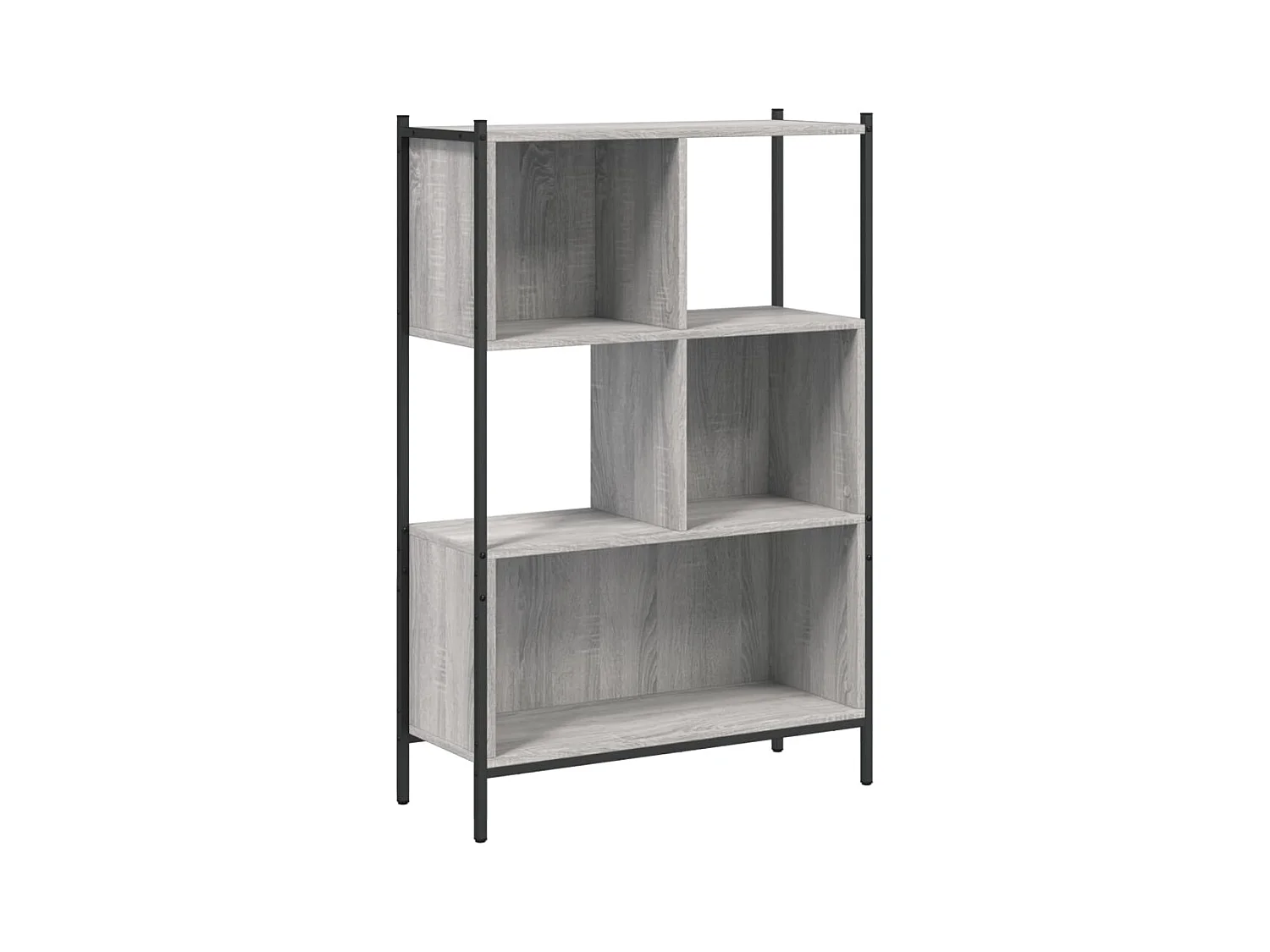 Sonoma grijze boekenkast 72x28x109 cm bewerkt hout