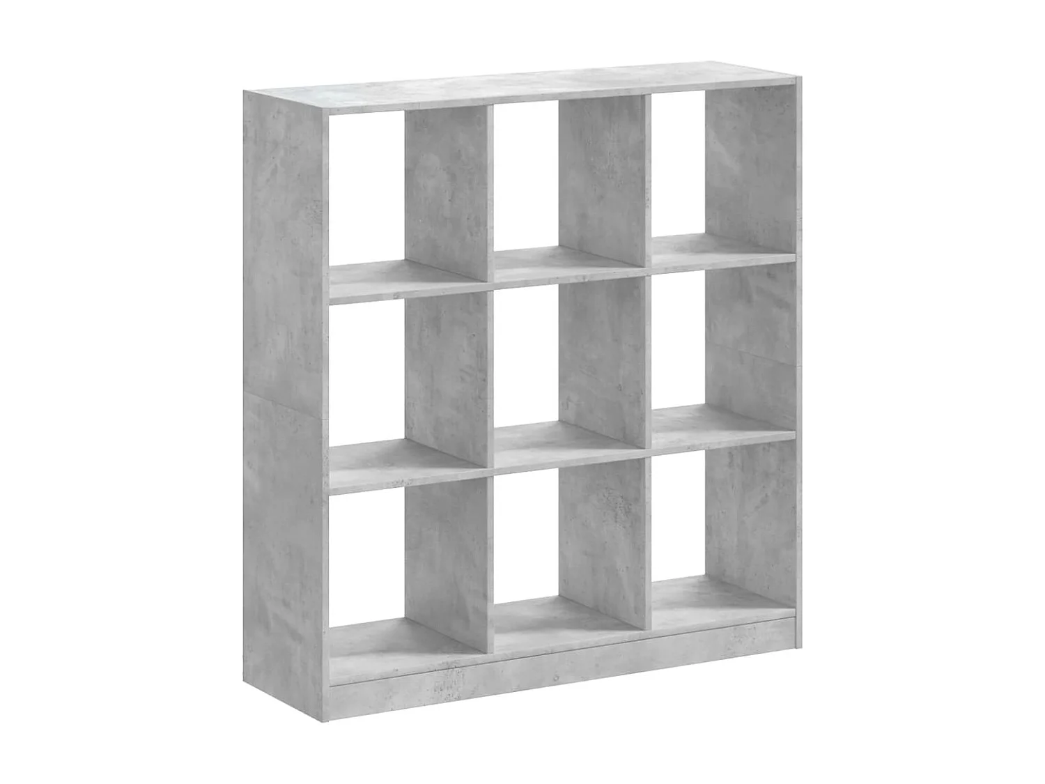 Librería de hormigón gris 102x32x108 cm madera de ingeniería