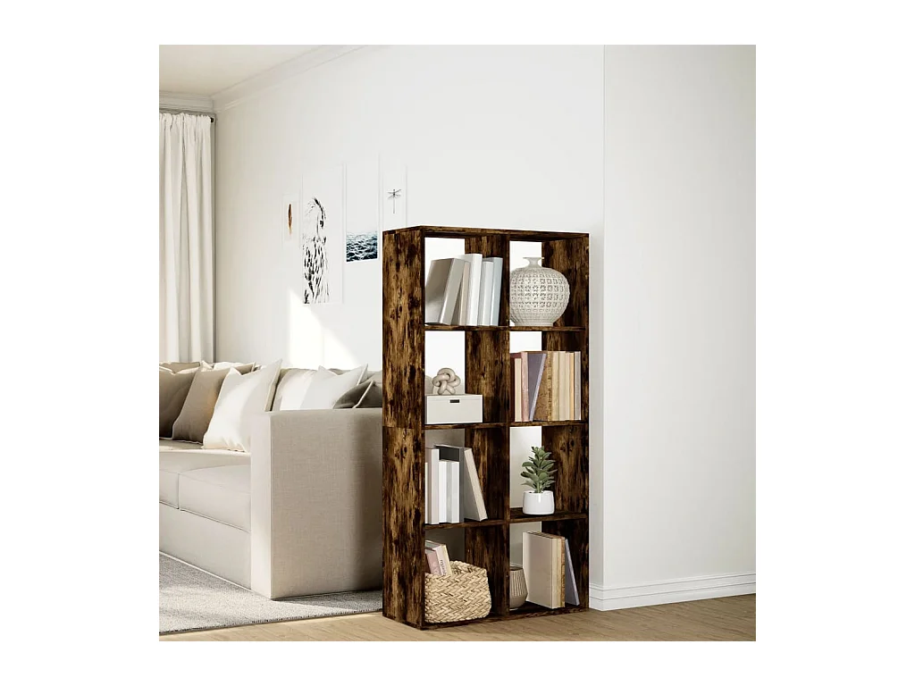 Raumteilerregal Räuchereiche 69,5x29x137,5 cm