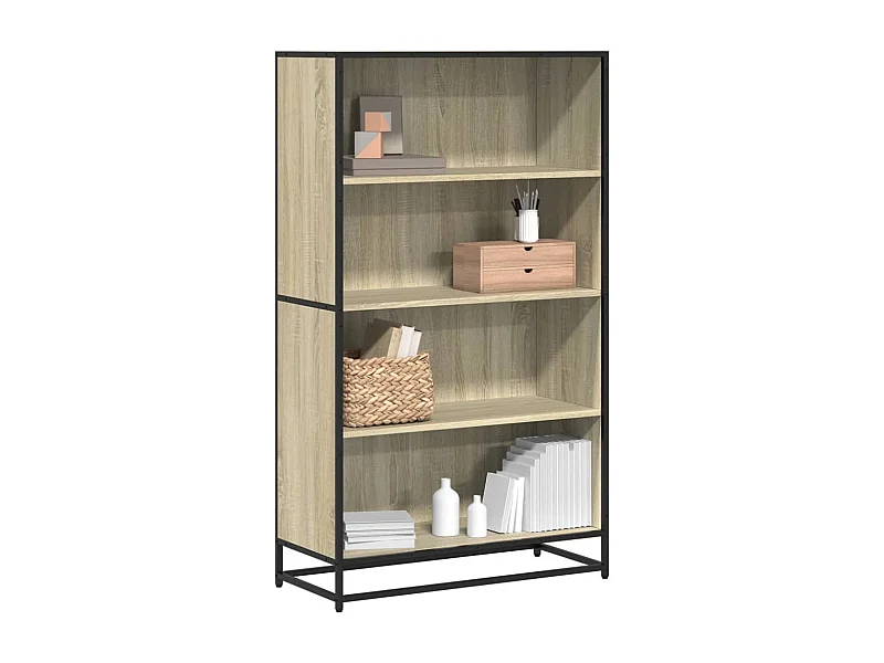 Libreria in rovere Sonoma 80,5x35x139 cm in legno ingegnerizzato