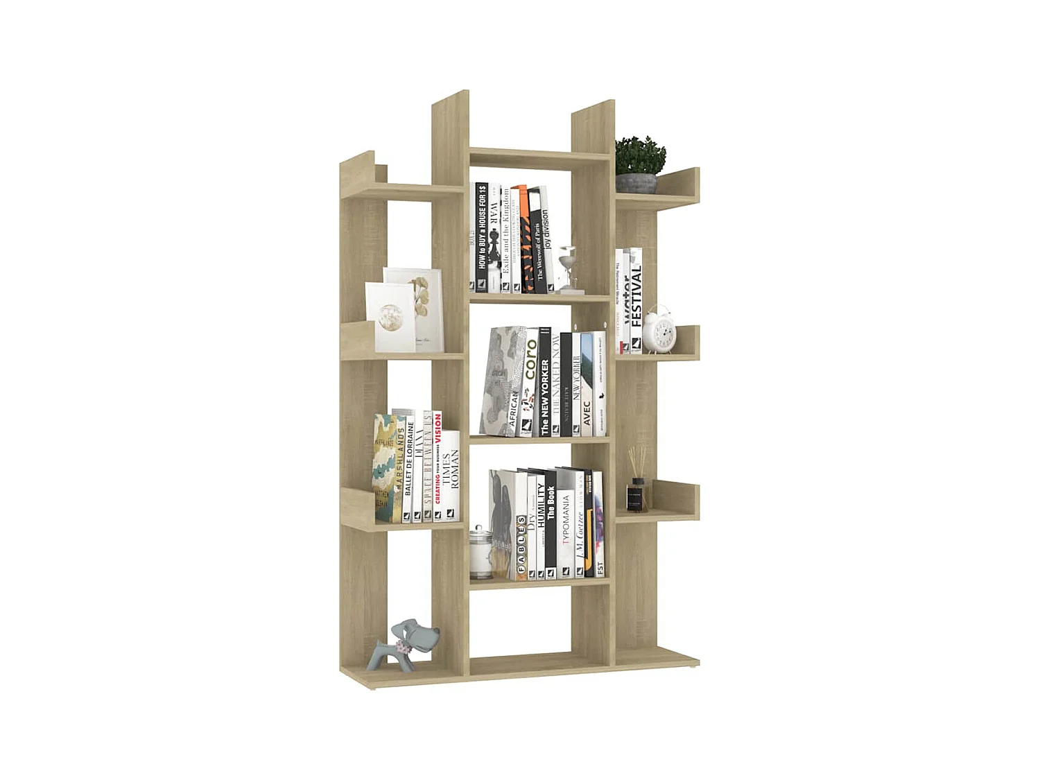 Bibliothèque Chêne Sonoma 86x25,5x140 cm Bois d’ingénierie