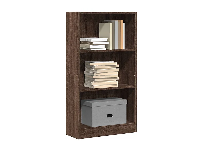 Libreria in rovere marrone 60x24x109 cm in legno ingegnerizzato