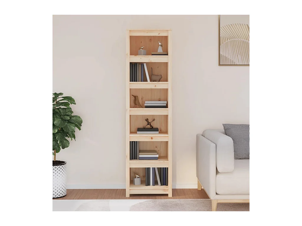Libreria 50x35x183 cm Legno massello di pino