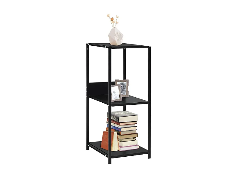 Kleine rechte boekenkast Zwart 33,5x39,6x79,7 cm