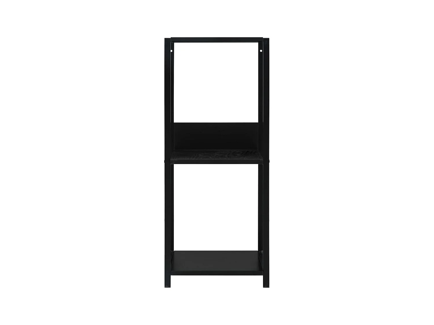 Kleines gerades Bücherregal Schwarz 33,5x39,6x79,7 cm