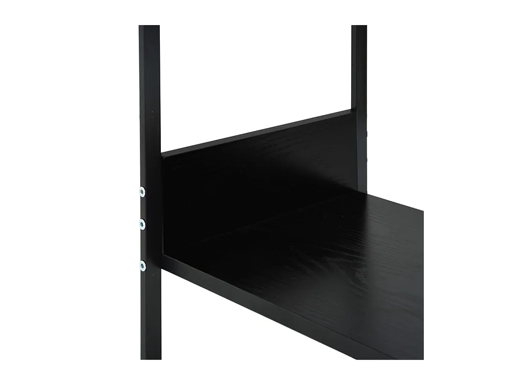 Kleines gerades Bücherregal Schwarz 33,5x39,6x79,7 cm