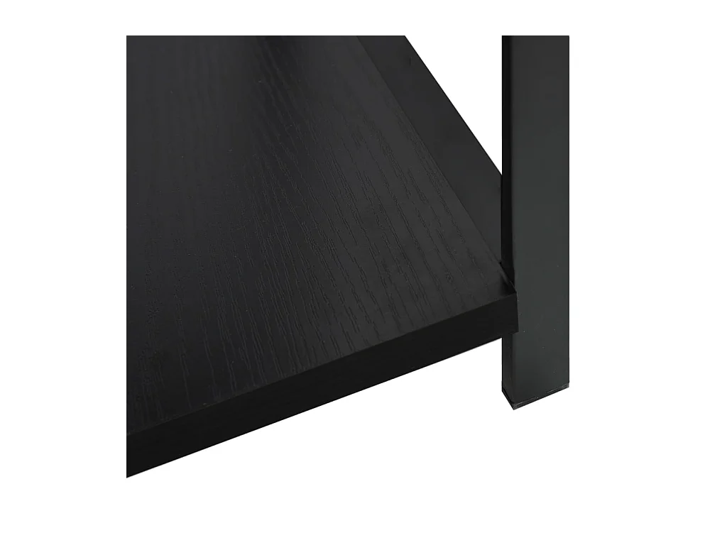 Kleines gerades Bücherregal Schwarz 33,5x39,6x79,7 cm