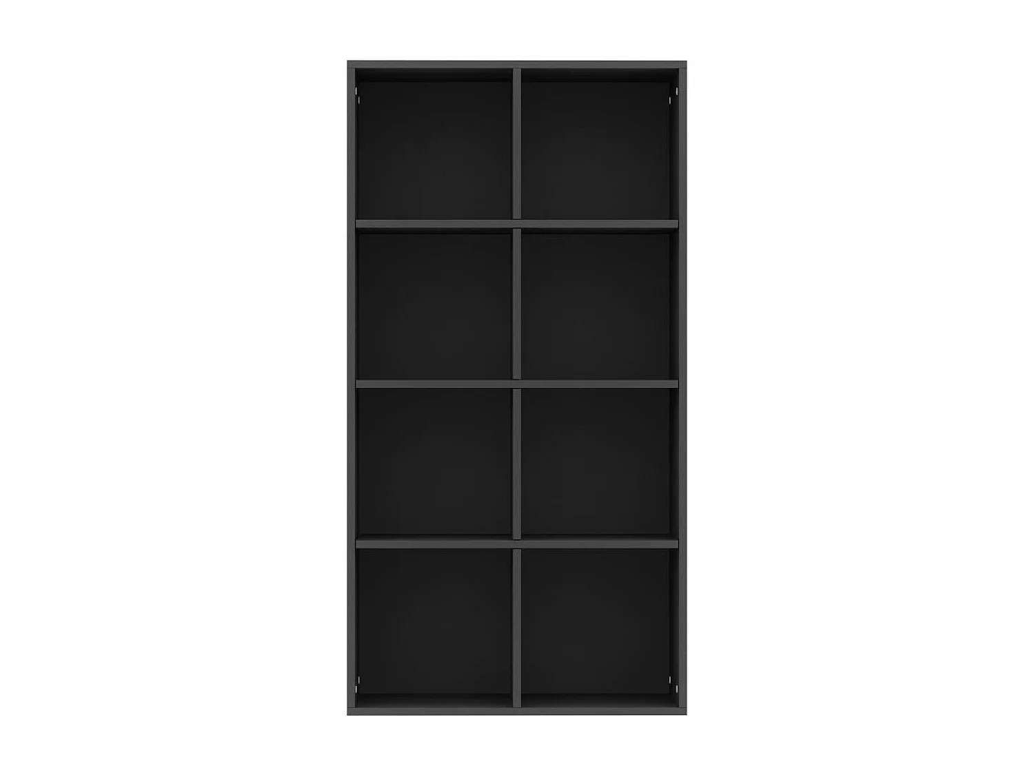 Libreria/Credenza nera 66x30x130 cm in legno ingegnerizzato