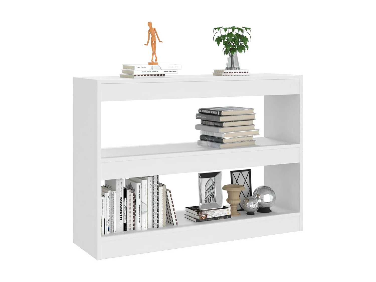 Libreria/Separatore Bianco 100x30x72 cm