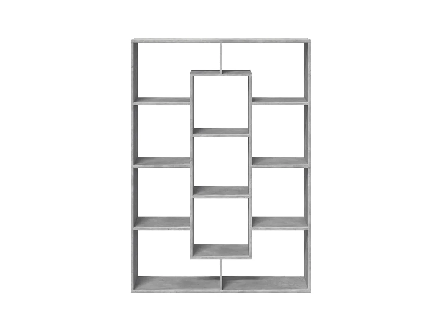 Betongrijze boekenkast 102x29x143 cm bewerkt hout