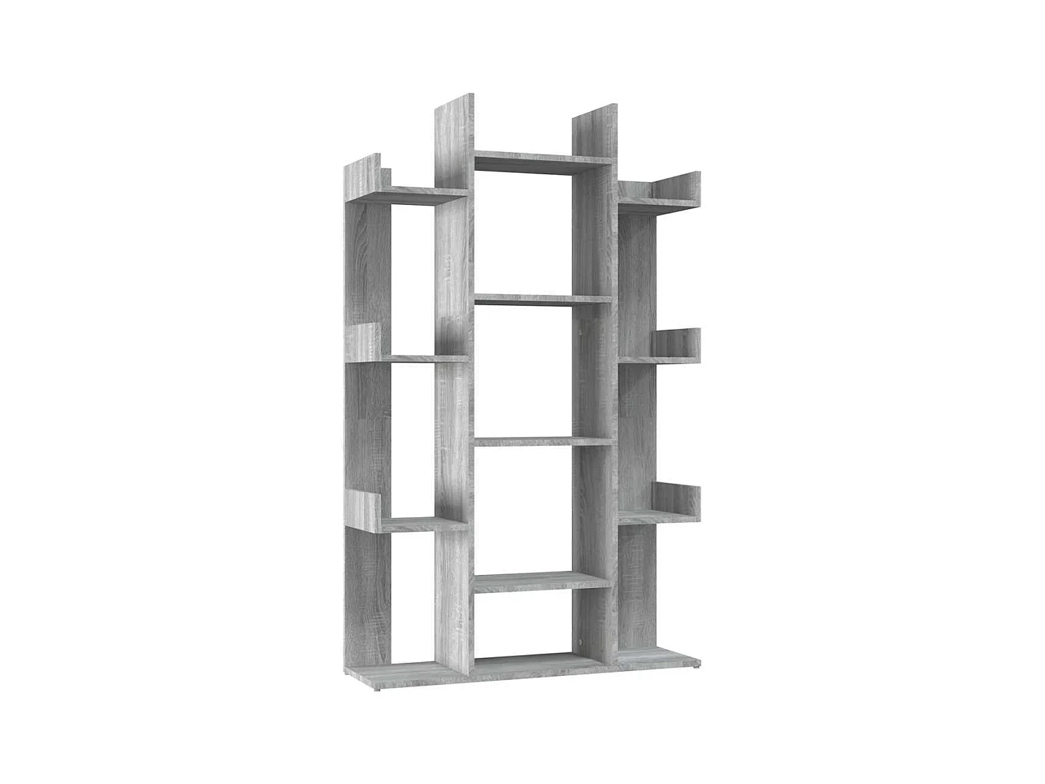 Sonoma Grey Boekenkast 86x25,5x140 cm Bewerkt Hout