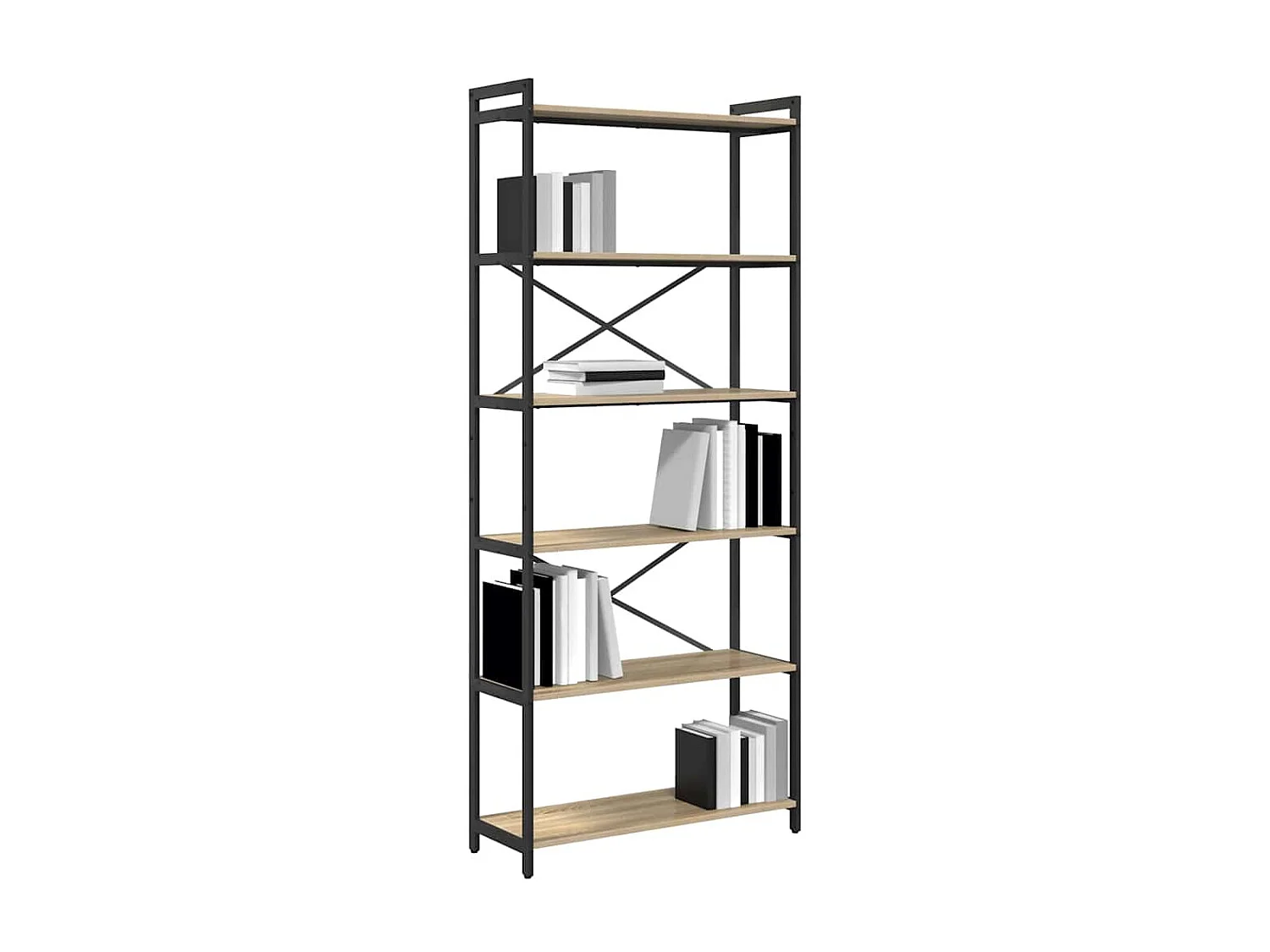 Bibliothèque Chêne sonoma 80 x 30 x 188 cm Bois d'ingénierie