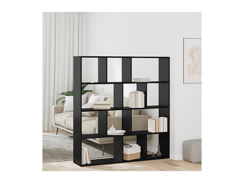 Bibliothèque Chêne noir 132 x 29 x 141,5 cm Bois d'ingénierie