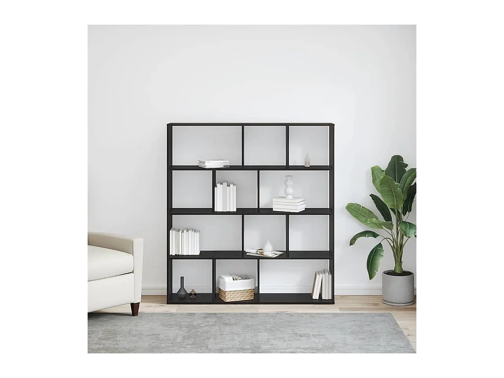 Bibliothèque Chêne noir 132 x 29 x 141,5 cm Bois d'ingénierie